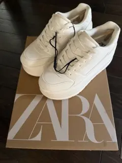 完売品⭐︎ZARA プラットフォームスニーカー 36 - メルカリ