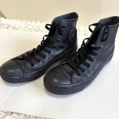 美品】CONVERSE LEA ALL STAR トリプルブラックモノクローム