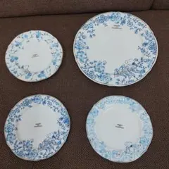 スヌーピーフラワープレート4枚セット プレート大皿 ピーナッツ ティー