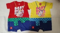 【新品未使用】BABY DOLL 半袖カバーオール70 2点セット