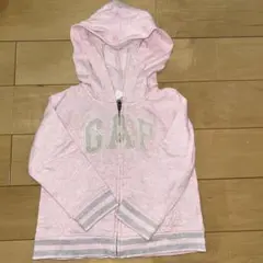 GAP フード付きジップアップパーカー ピンク