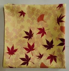 風呂敷 紅葉柄 クリーム色 和装小物未使用