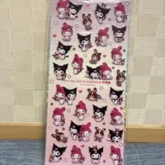 マイメロディ クロミ×宇佐美 オリジナルコラボデザインぷっくりシール　サンリオ
