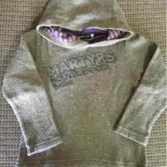 BEBE べべ フードつき長袖トレーナー 110