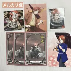 銀魂　神威　特典　イラストシート　ポストカード　和紙風　京王線　アニメイト