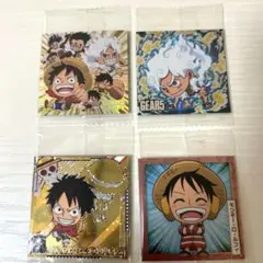 ワンピース 大海賊シールウエハース LOG.9 LOG.8 ルフィ4枚セットのサムネイル