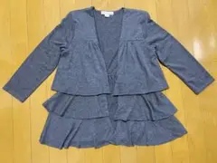レディース　カーディガン　グレー　L