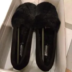 モカシンシューズ ブラック 22.5-26.5cm