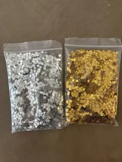 紙吹雪　コンフェッティ　シルバー　ゴールド　星