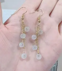 R2M-0231 天然本翡翠《本物保証》 翡翠ピアス 一点物