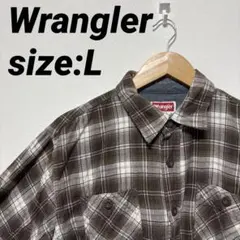 こ*ー様 【US古着】ラングラー ネルシャツ 長袖シャツ チェックシャツ L