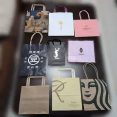 ショップ袋　小袋　9枚セット【スイーツ・YSLの袋】