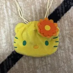 キティちゃん フリース巾着ポーチ