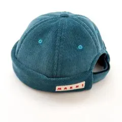 MARNI ターコイズ コーデュロイ ハット　バケットハット