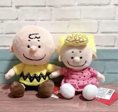 新品 チャーリー＆サリー ぬいぐるみセット ソフトビーンドール スヌーピー