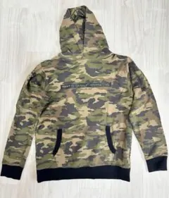 古着　迷彩柄 フード付きパーカー