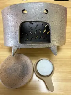 伊藤克延 陶器製炉 直径約15cm