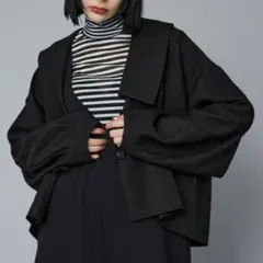 HeRIN.CYE Asymmetry collar jacket 黒 試着のみ