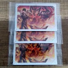 原神 シール付きウエハース1　【璃月】鍾離 3枚セット