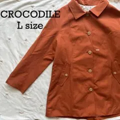 美品 CROCODILE クロコダイル ジャケット オレンジ ブラウン Lのサムネイル