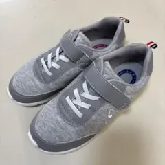 ルコック　21.0 グレー　布地スニーカー