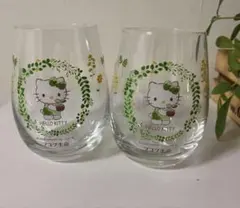 【新品】ハローキティ ガラスコップ 2個セット