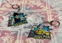 ドラゴンボール超スーパーヒーロー　アクリルキーホルダー　ブルマ　ベジータ