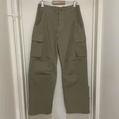 ZARA ザラ ワイドカーゴパンツ カーキ