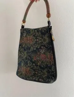 美品✨ 昭和レトロ　アンティーク　花柄バッグ　ヴィンテージ　古着　高円寺　昭和