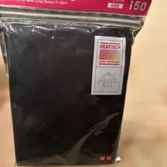 HEATTECH ブラック タートルネック長袖Tシャツ 150