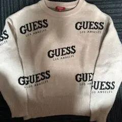 GUESSピンク ロゴスウェット Mサイズ 美品
