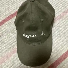 【美品】agnès b. キャップ　オリーヴ色