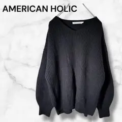 vネック長袖ブラック