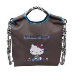 早発送　ハローキティ　刺繍　手提げ　ミニトートバック　ショルダーバッグ