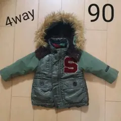 キッズアウター モッズコート 90 4way