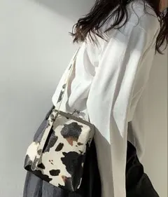 shopnikoniko アニマル柄がま口ショルダーバッグ フリーのサムネイル