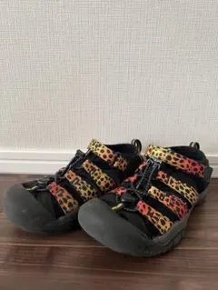 KEEN キーン　サンダル　キッズ　子供　ヒョウ柄　21cm