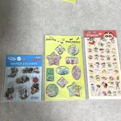 シール 3点セット まとめ売り ピングー しんちゃん ティンカーベル