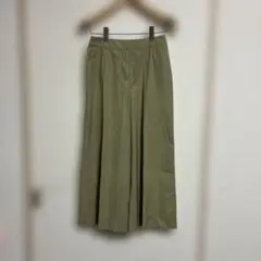 トランスワーク　ワイドパンツ　36 オリーブ　S M