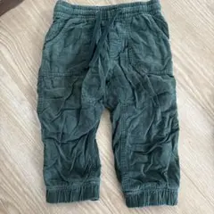 ダークグリーン コーデュロイパンツ