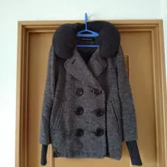 メルシーボークー　ピーコート　グレー