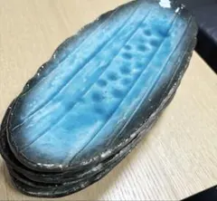 【美品】青と黒のグラデーション 楕円皿 陶器 セット売りのサムネイル
