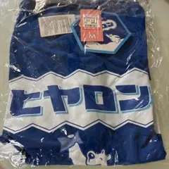 レア☆匿名☆限定　しまむら　着るヒヤロン　コラボ　tシャツ レディース M 青のサムネイル