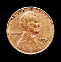 1956 D リンカーン・ウィート・ペニー 1セント硬貨