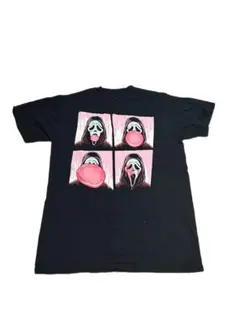 Ghost Face ゴーストフェイス Tシャツ ブラック ピンク ガム ホラー