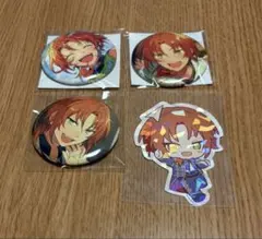 あんスタ　月永レオ　缶バッジ　ステッカー　セット