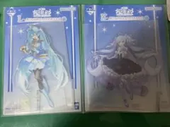 一番くじ 雪ミク ビッグアクリルスタンド2点セット