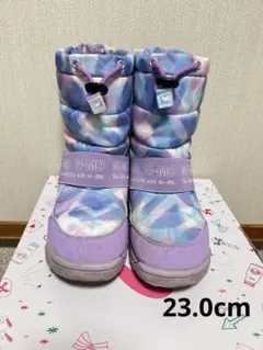 【23.0cm】ni-mo キッズブーツ　女児　ムーンスター　冬　防寒