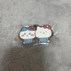 ちいかわ×サンリオキャラクターズなかよしラバーマスコット　ハチワレ・ハローキティ