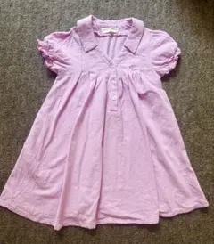 Rag Mart パフスリーブ ワンピース ピンク 95cmのサムネイル